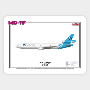 McDonnell Douglas MD-11F - AV Cargo (Art Print) Sticker